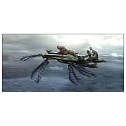 John Carter Flyer Concept Art Canvas Giclee Print